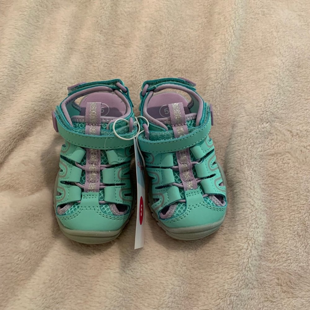 NWT Cat & Jack Blue and Purple Afton Shoes Toddler Size 5